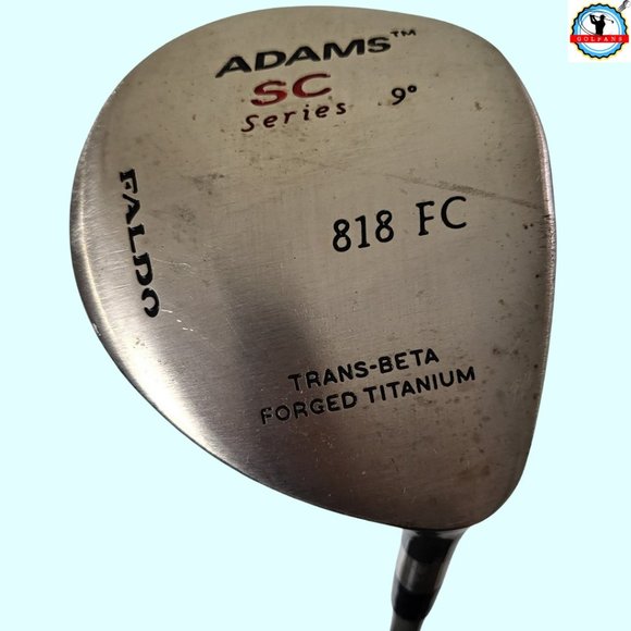 Adams Other - Adams SC Series 9.0° Driver 818 FC Faldo Right Hand Firm-Flex Steel Shaft 44"